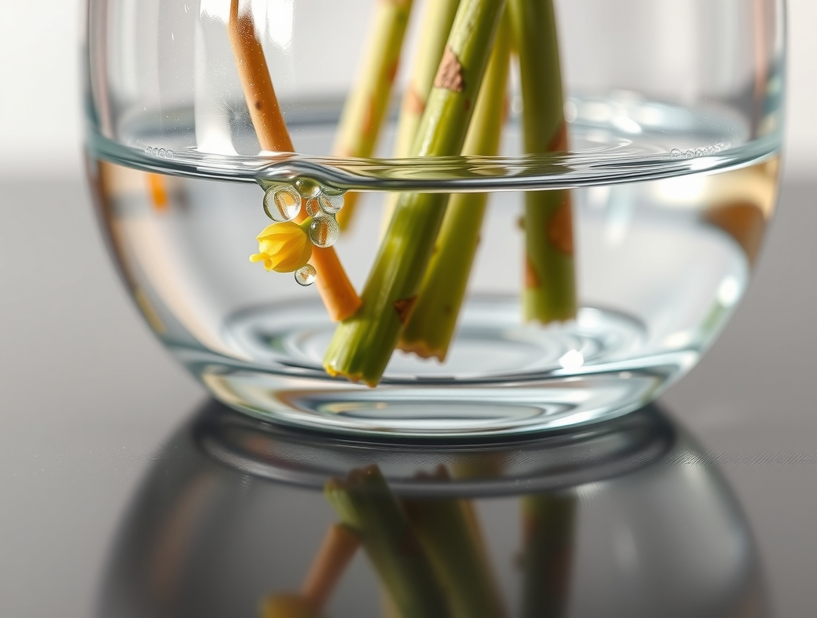 Стеклянная ваза