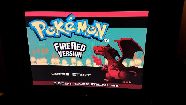Экран от Pokemon FireRed от GameBoy Advance